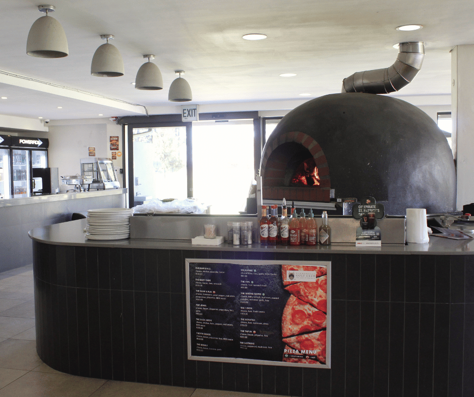 Pizza oven at Durbanville Golf Club